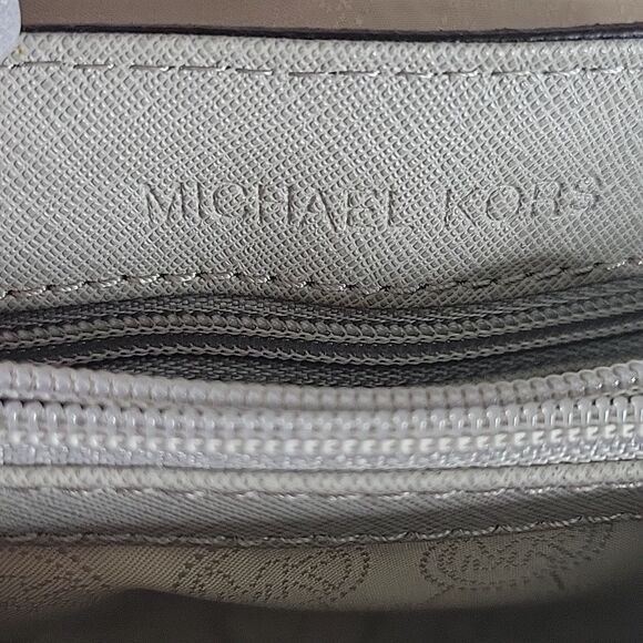 MICHAEL KORS Sloan Gray Saffiano Leather Crossbody Bag - Picture 8 of 9